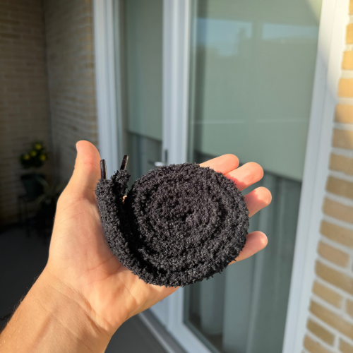 Fluffy Veters Zwart